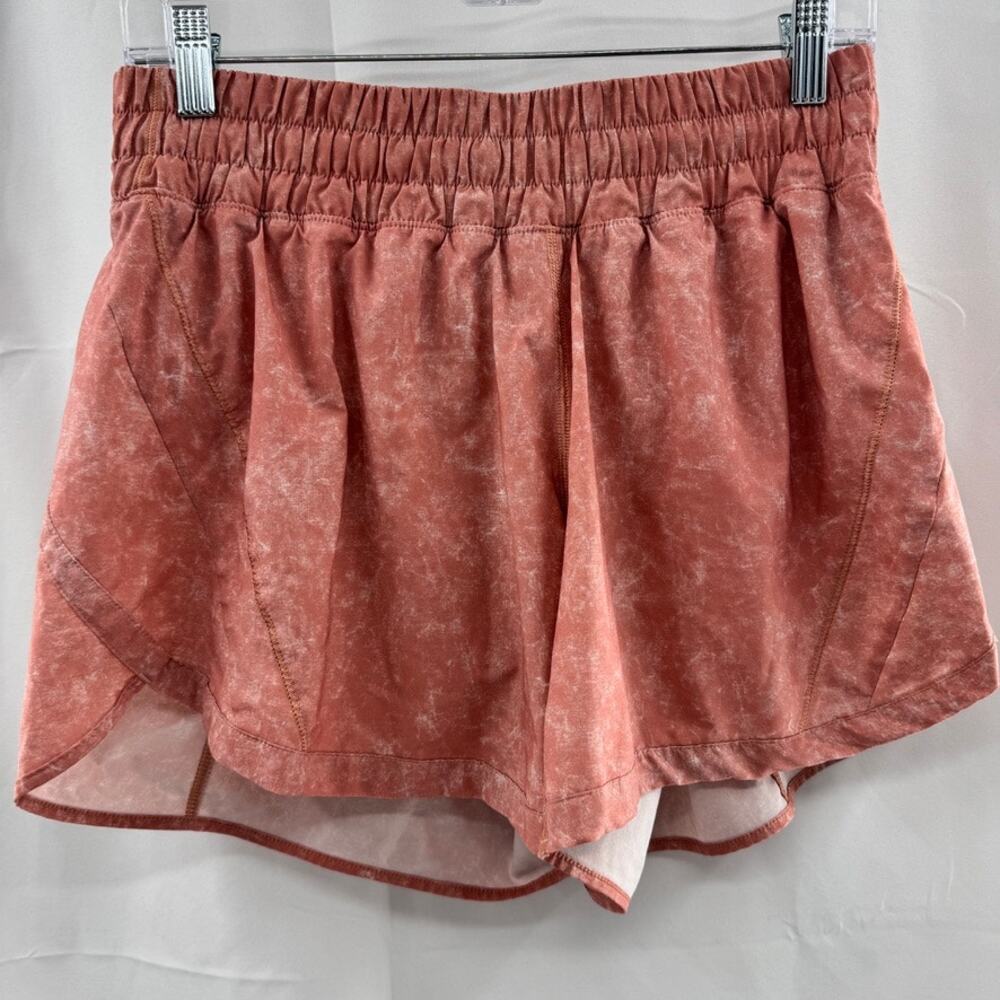 Lululemon Track That Mid Rise Shorts Gravel Dust Pink Sz 10